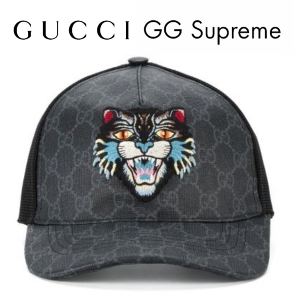 Gucci Other - 🆕️ Gucci GG Supreme Angry Cat Baseball Cap